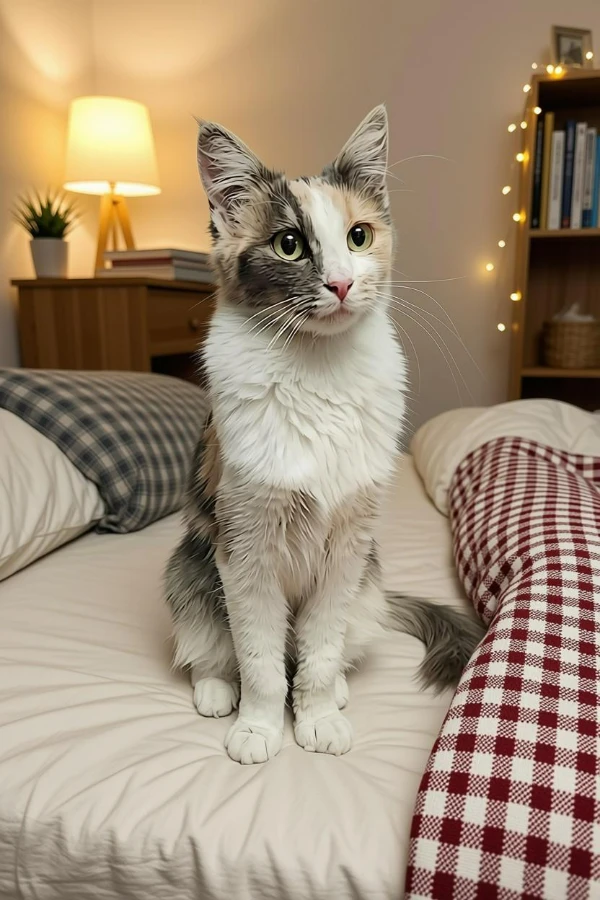 A young medium-sized female Mixed Breed cat named Melody for adoption in San Jose, CA
