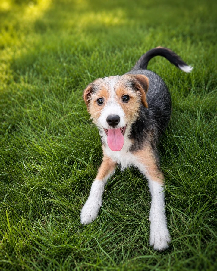 A baby medium-sized female Beagle dog named Cider for adoption in Lindenhurst, NY