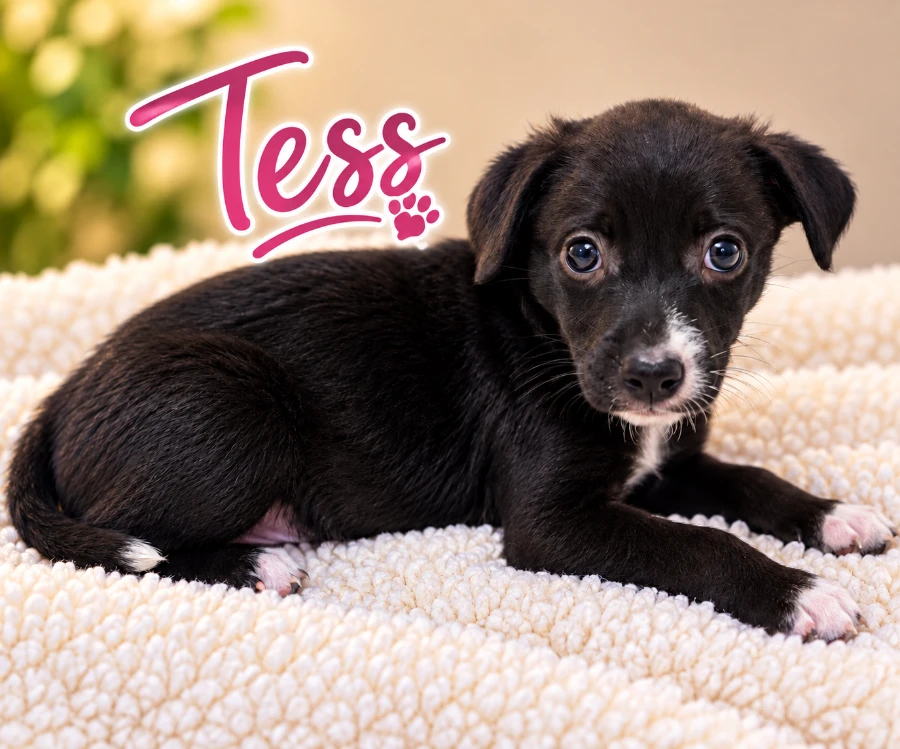 A baby medium-sized female Mixed Breed dog named Tess for adoption in CHURCHVILLE, NY